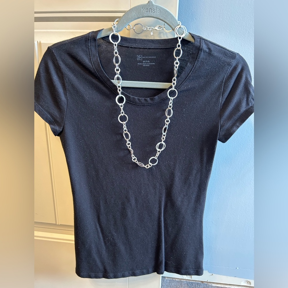 Bubble chain necklace with double layer links